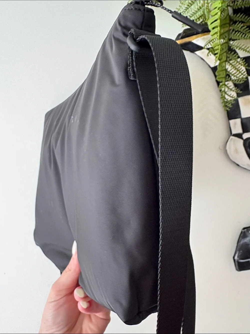 lululemon athletica Black Crossbody Messenger Bag & Changing Mat Insert
